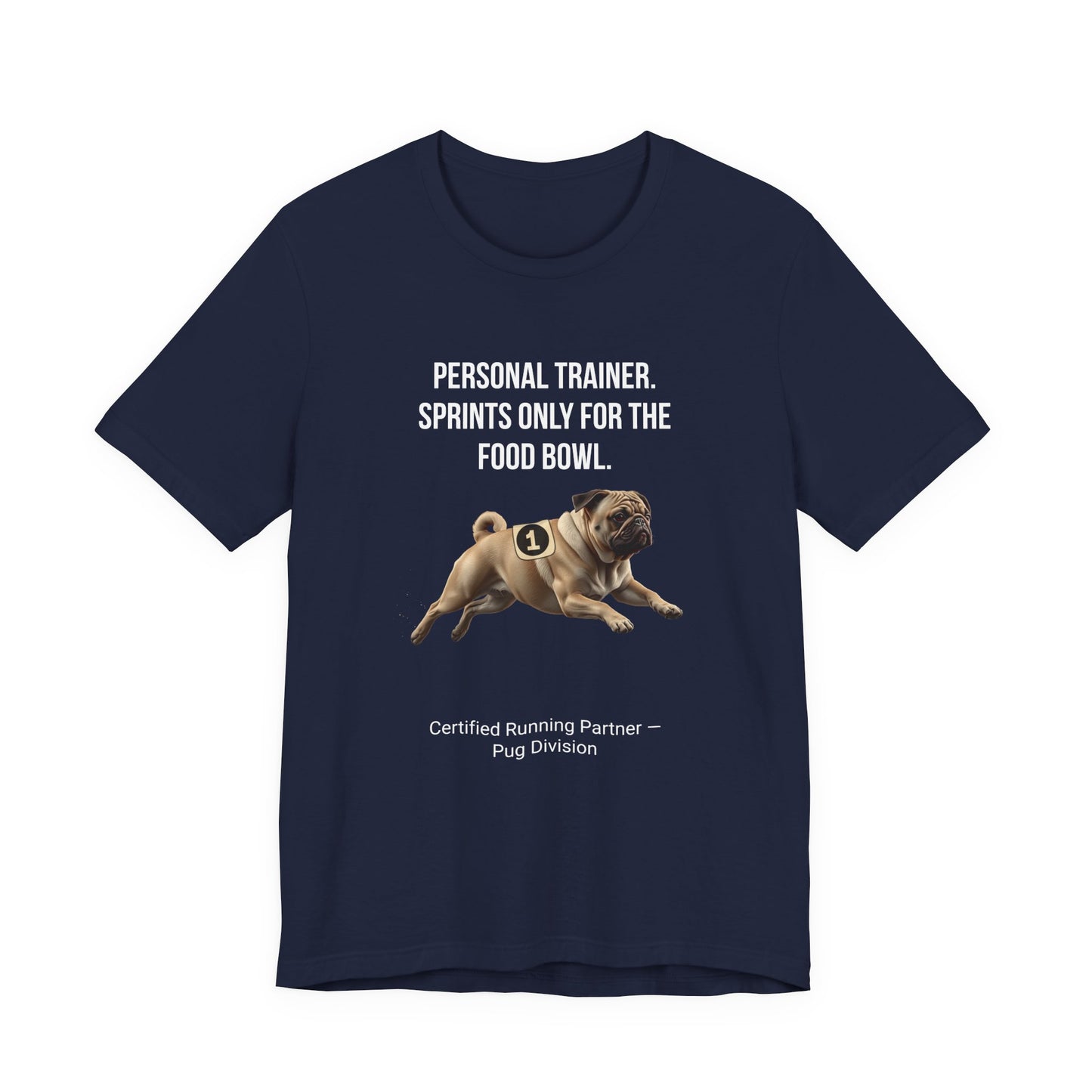 Running Buddy T-Shirt — Funny Pug Unisex Tee
