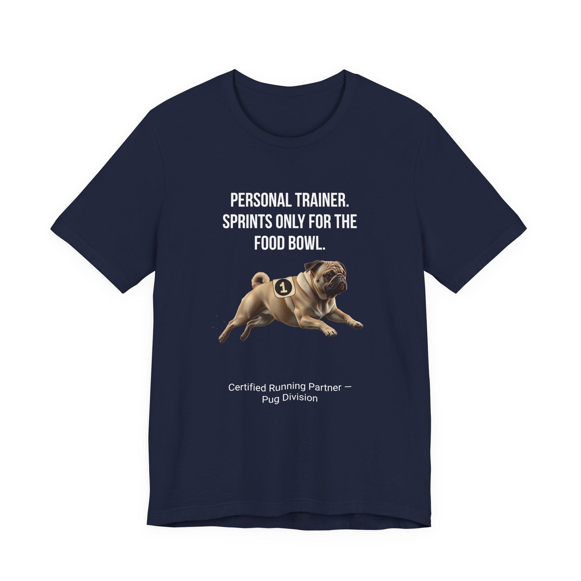 Running Buddy T-Shirt — Funny Pug Unisex Tee