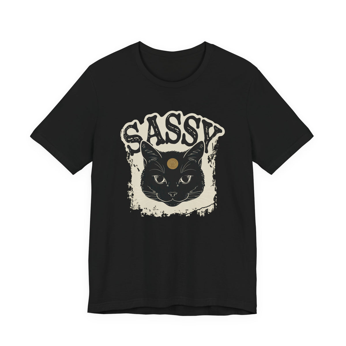 Sassy Black Cat unisex t-shirt, photo 6