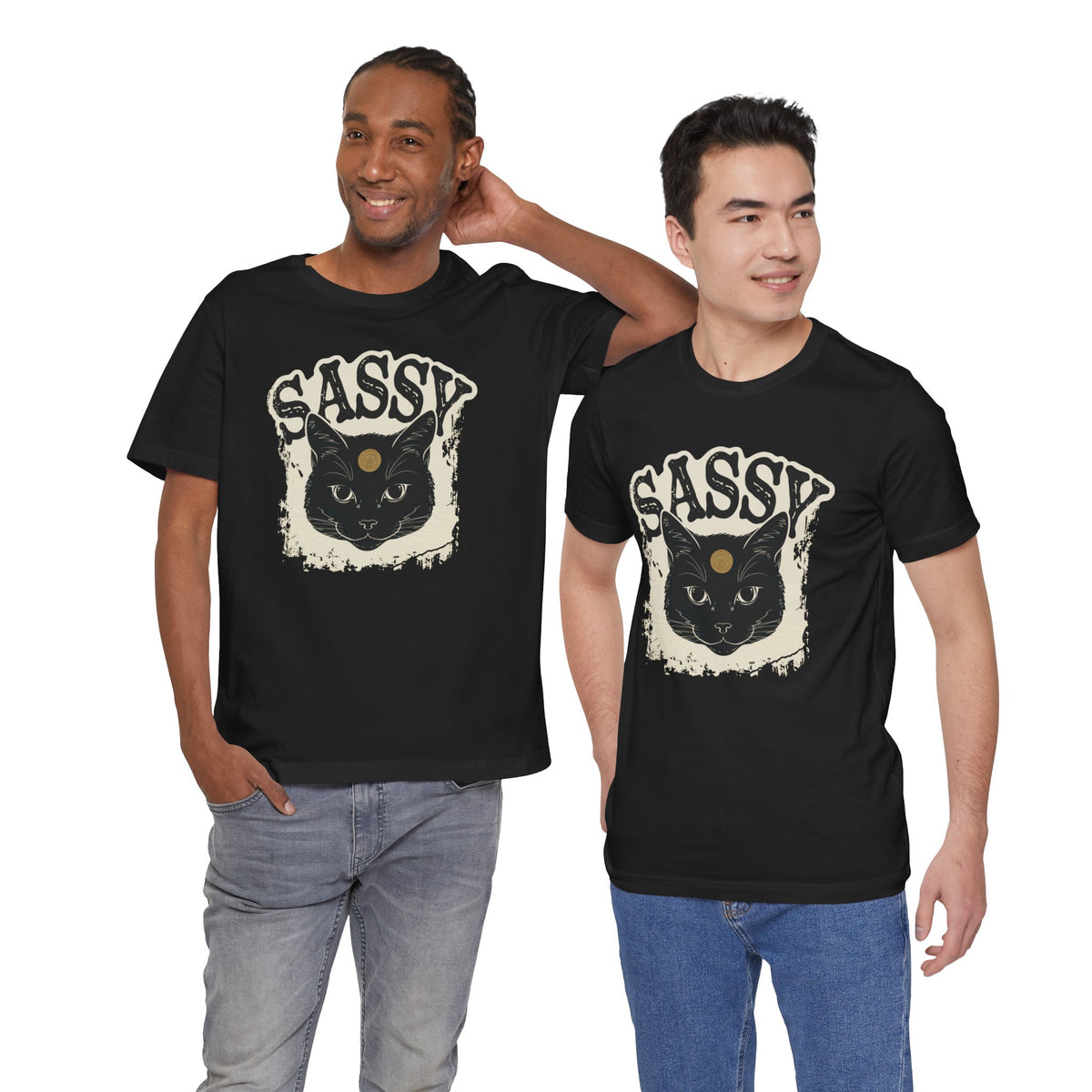 Sassy Black Cat unisex t-shirt, photo 10