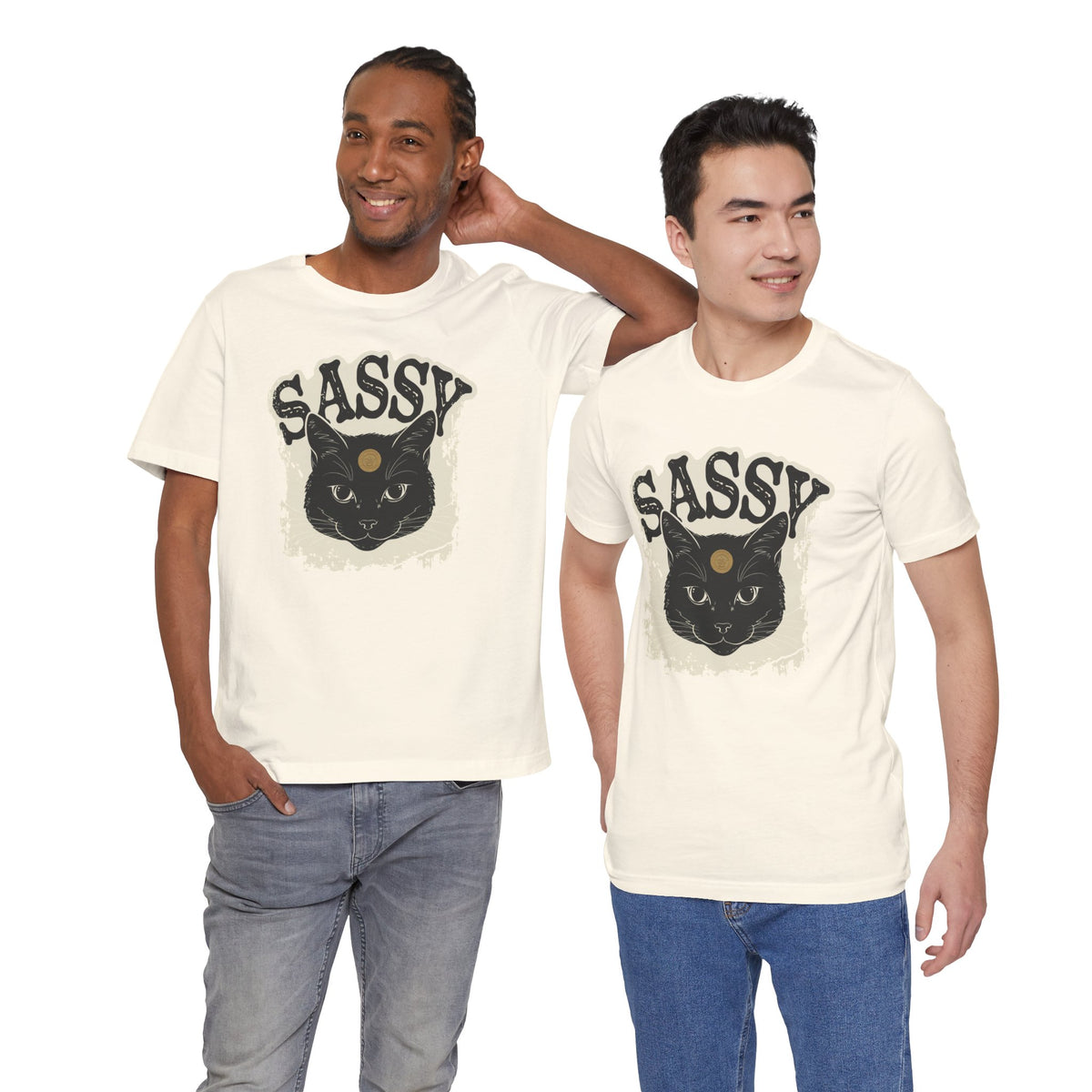 Sassy Black Cat unisex t-shirt, photo 16