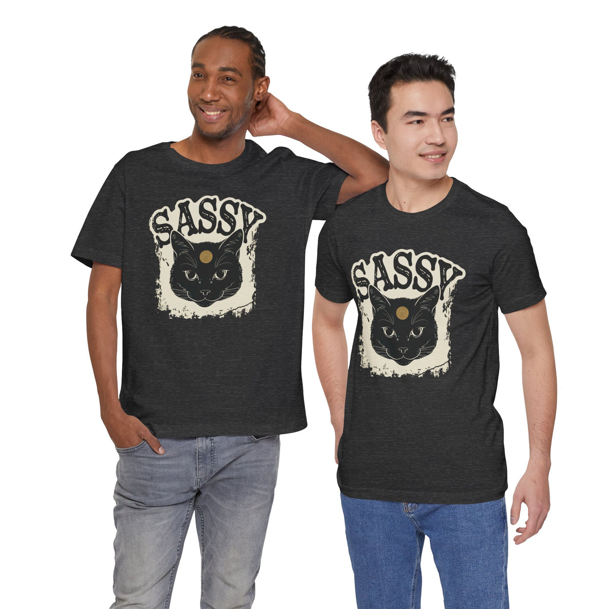 Sassy Black Cat unisex t-shirt, photo 28