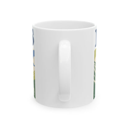 Staffie ceramic coffee mug, 11oz and 15oz screen print staffy gift - view 4