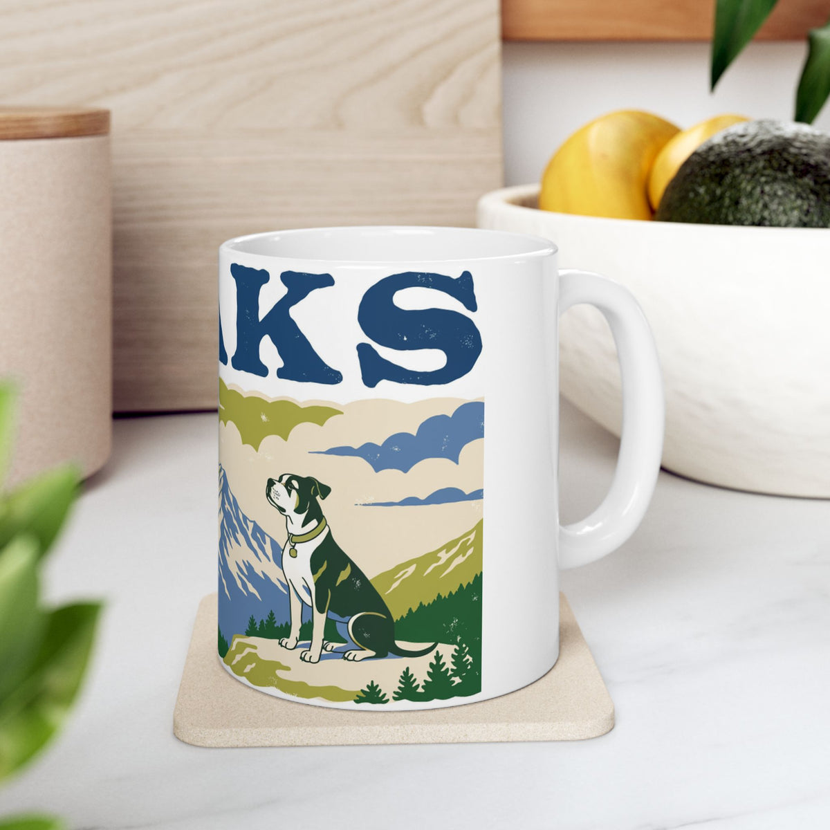Staffie ceramic coffee mug, 11oz and 15oz screen print staffy gift - view 10