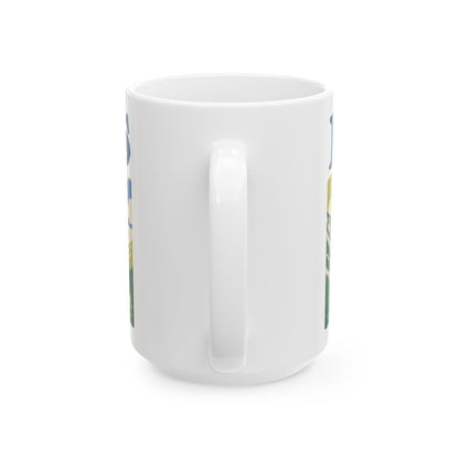 Staffie ceramic coffee mug, 11oz and 15oz screen print staffy gift - view 15
