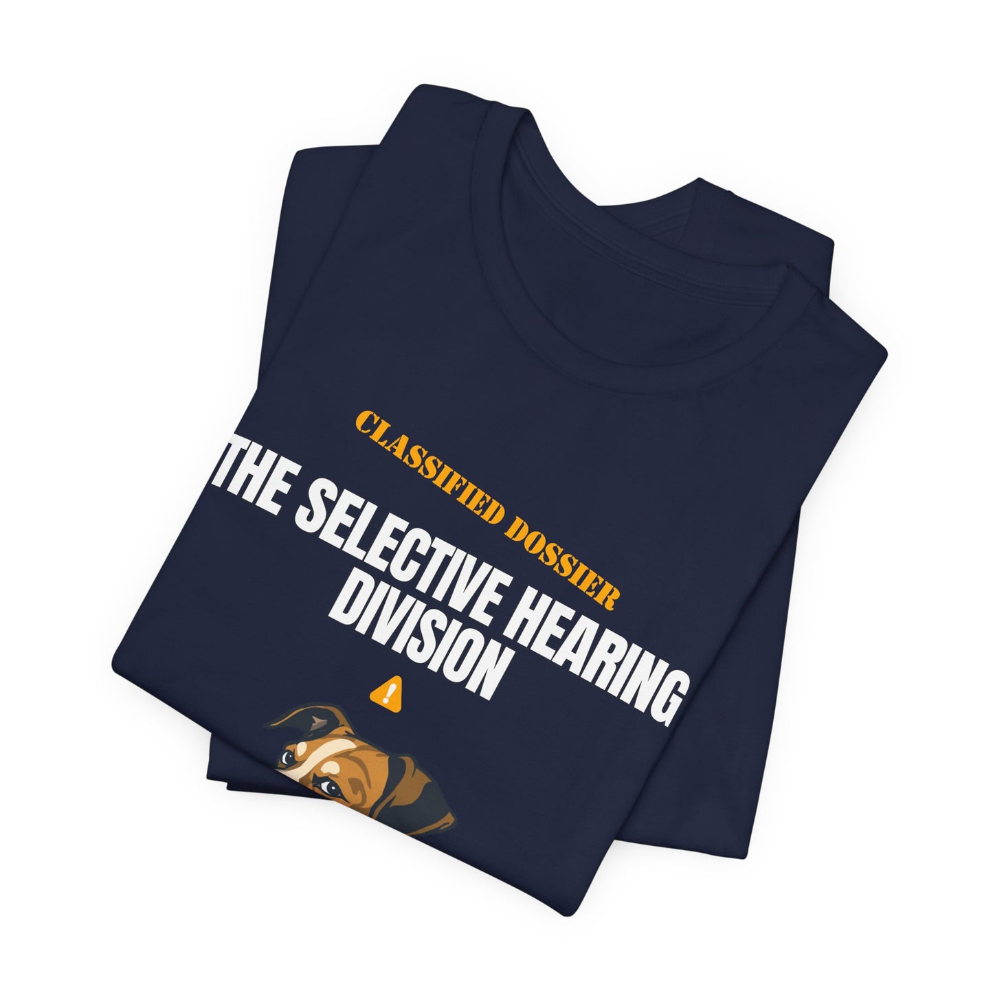 Selective Hearing Division dog t-shirt full length front