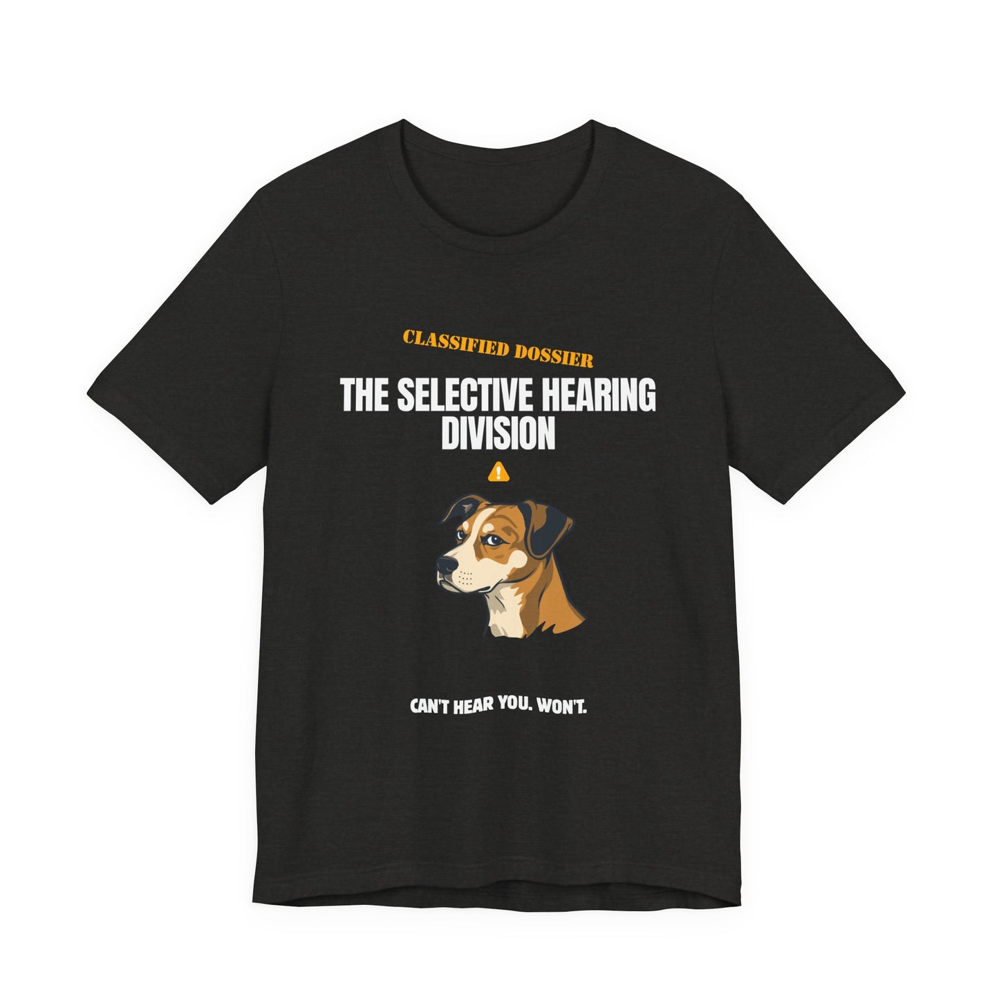 Selective Hearing Division dog t-shirt colour Maroon