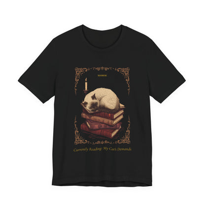 Flat lay of the Siamese Cat t-shirt