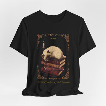 Siamese Cat t-shirt folded flat