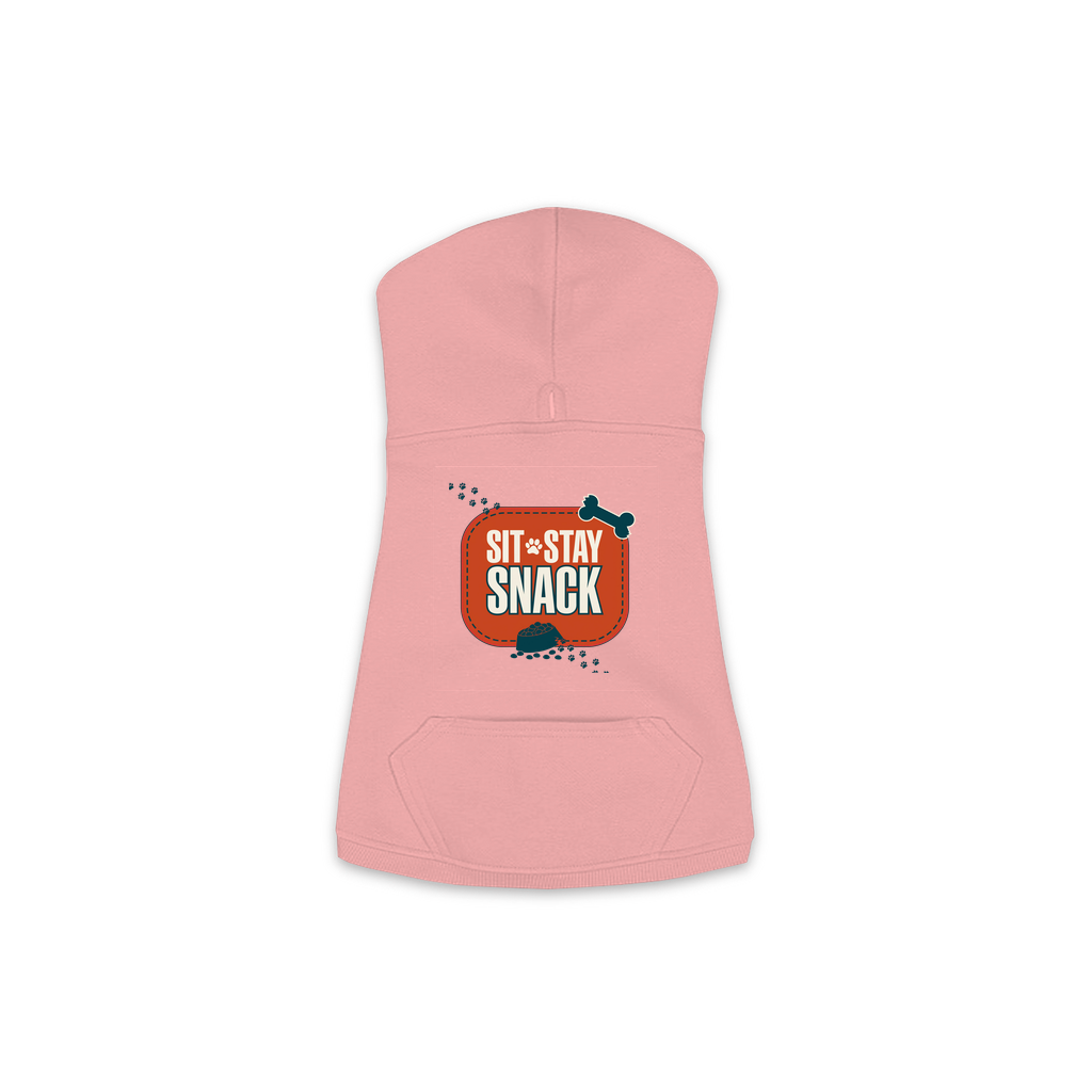 Sit Stay Snack Dog Hoodie — Mauvelous, S