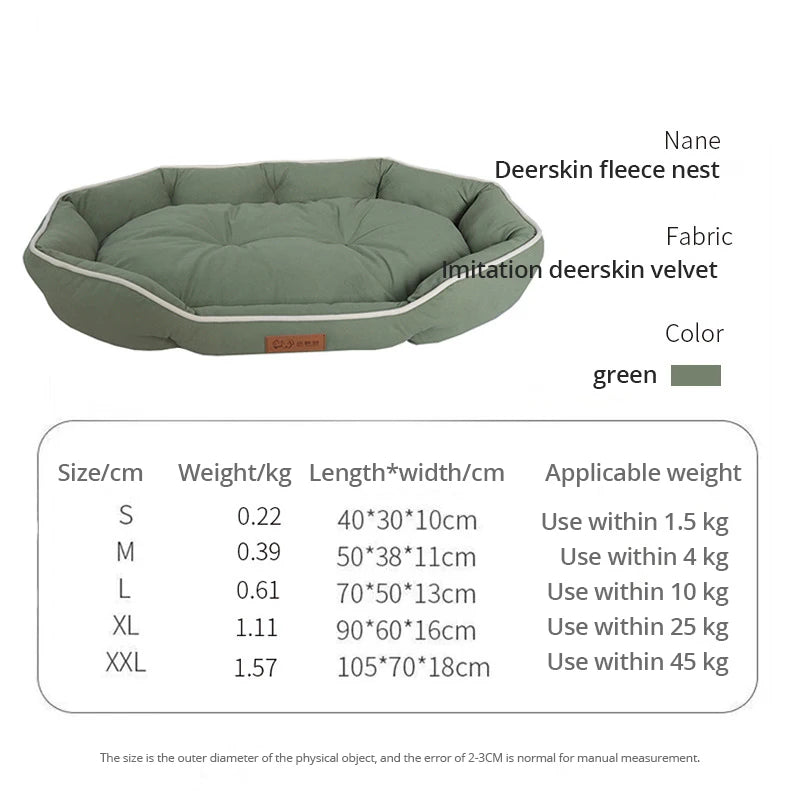 Shiba Inu resting in PoshPup VelvetNest pink ellipse pet bed — SniffWaggleNWalk