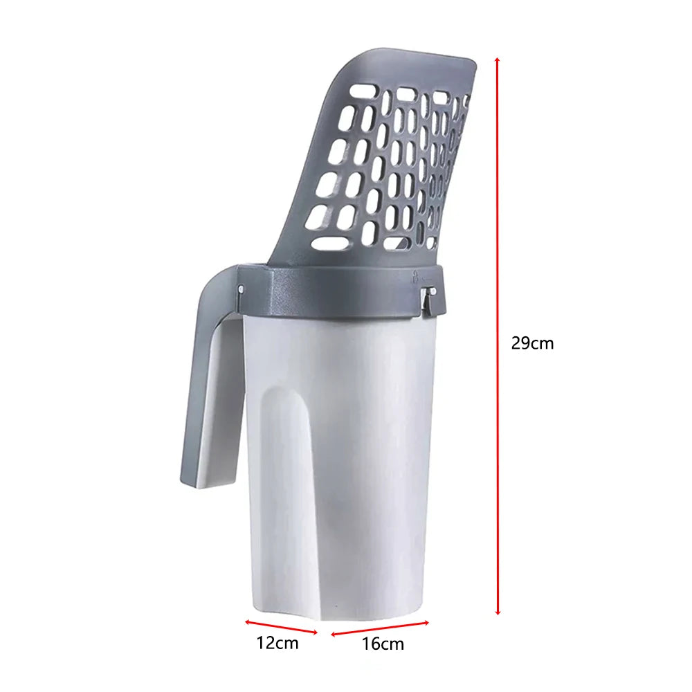 Eco-Friendly Cat Litter Shovel with Built-In Poo Bag Holder by  - Sniff Waggle And Walk