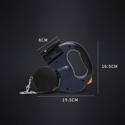 WalkMate DuoGlide dual dog lead size chart 19.5 x 16.5 x 8cm