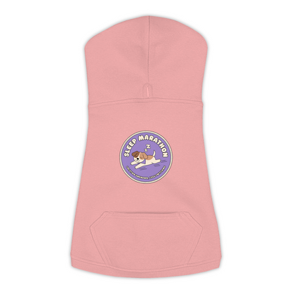 Sleep Marathon Dog Hoodie in Mauvelous, sizes L to 3XL