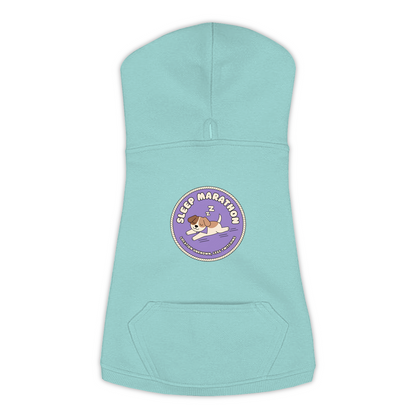 Sleep Marathon Dog Hoodie in Saltwater, sizes L to 3XL
