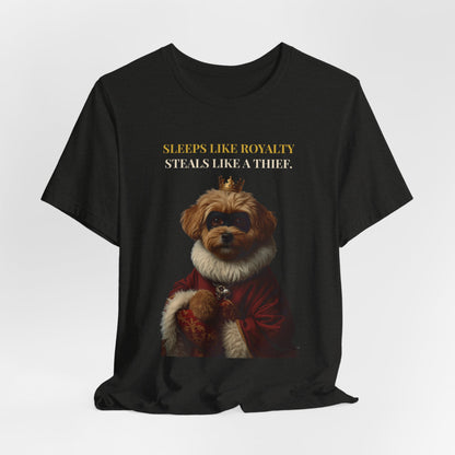 Sleeps Like Royalty Cockapoo T-Shirt — model back view
