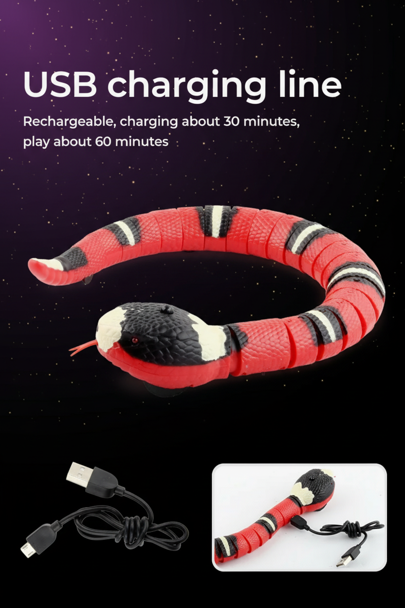 smart sensing interactive cat toy usb charging