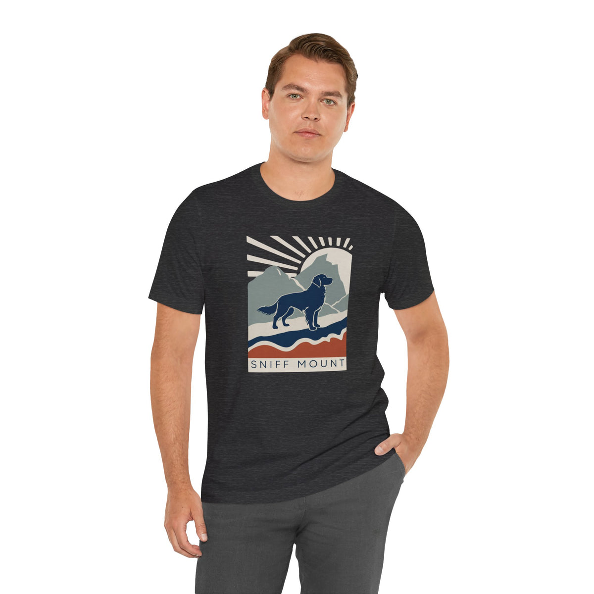 Sniff Mount Golden Retriever unisex t-shirt, photo 31