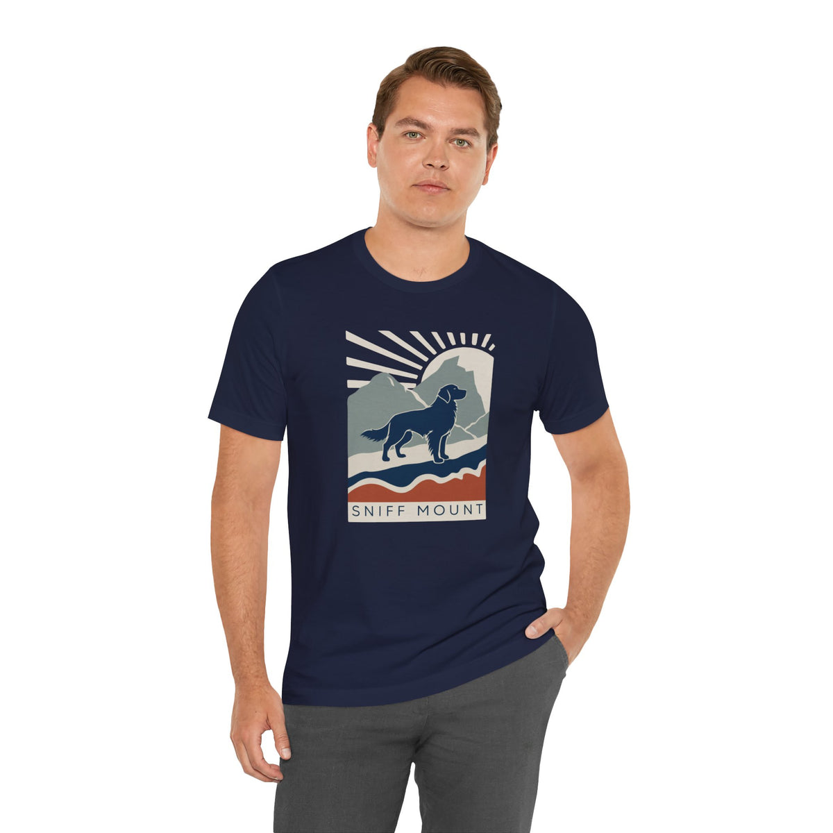 Sniff Mount Golden Retriever unisex t-shirt, photo 36