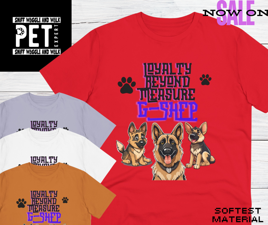 "LOYALTY BEYOND MEASURE G-SHEP" Organic T-shirt - Unisex GERMAN SHEPHERD LOVERS  by SniffWaggleNWalk™