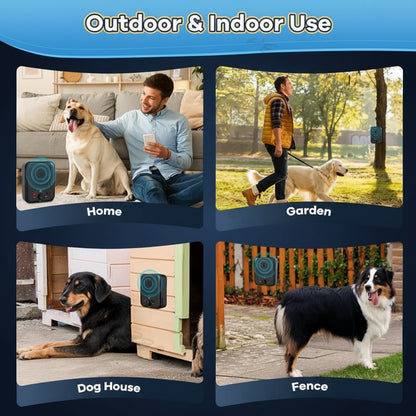 SonicPeace Pro — 3 adjustable ultrasonic modes for all breed sizes: 15 kHz large dogs, 20 kHz docile dogs, 30 kHz small dogs