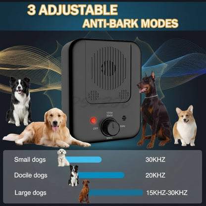 SonicPeace Pro humane ultrasonic bark deterrent — safe for dogs and humans, no shock collar, no e-collar