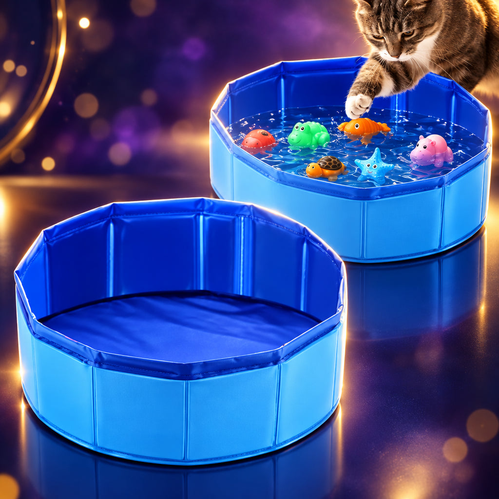 SplashPaw foldable pet paddling pool for cats and small dogs, photo 5