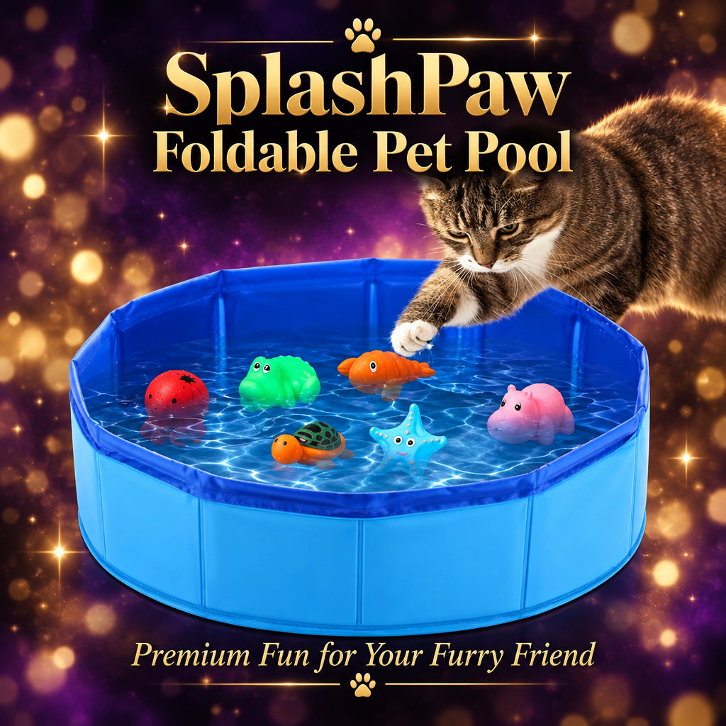 SplashPaw foldable pet paddling pool for cats and small dogs, photo 24