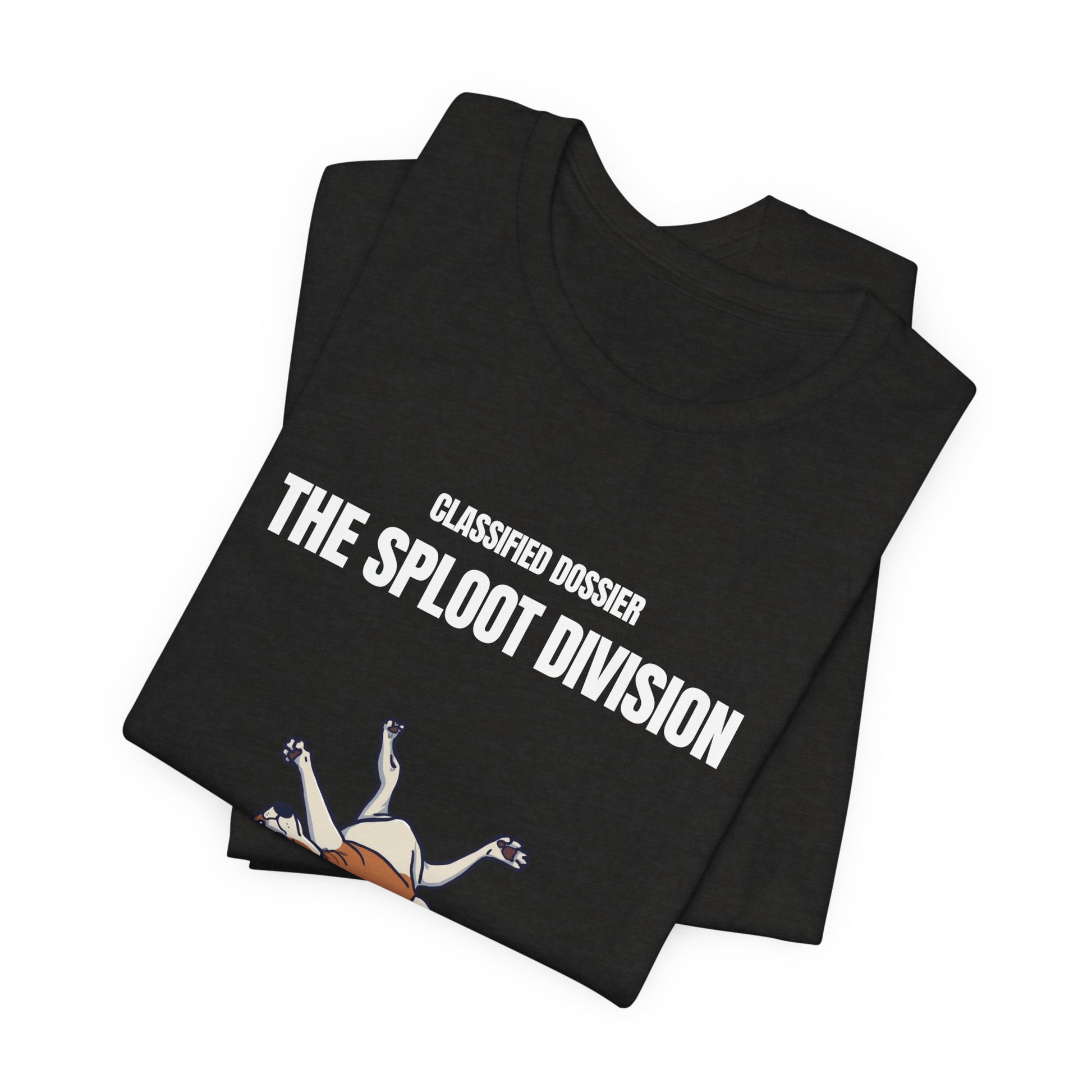 Sploot Division tee, folded flat, colour option 2