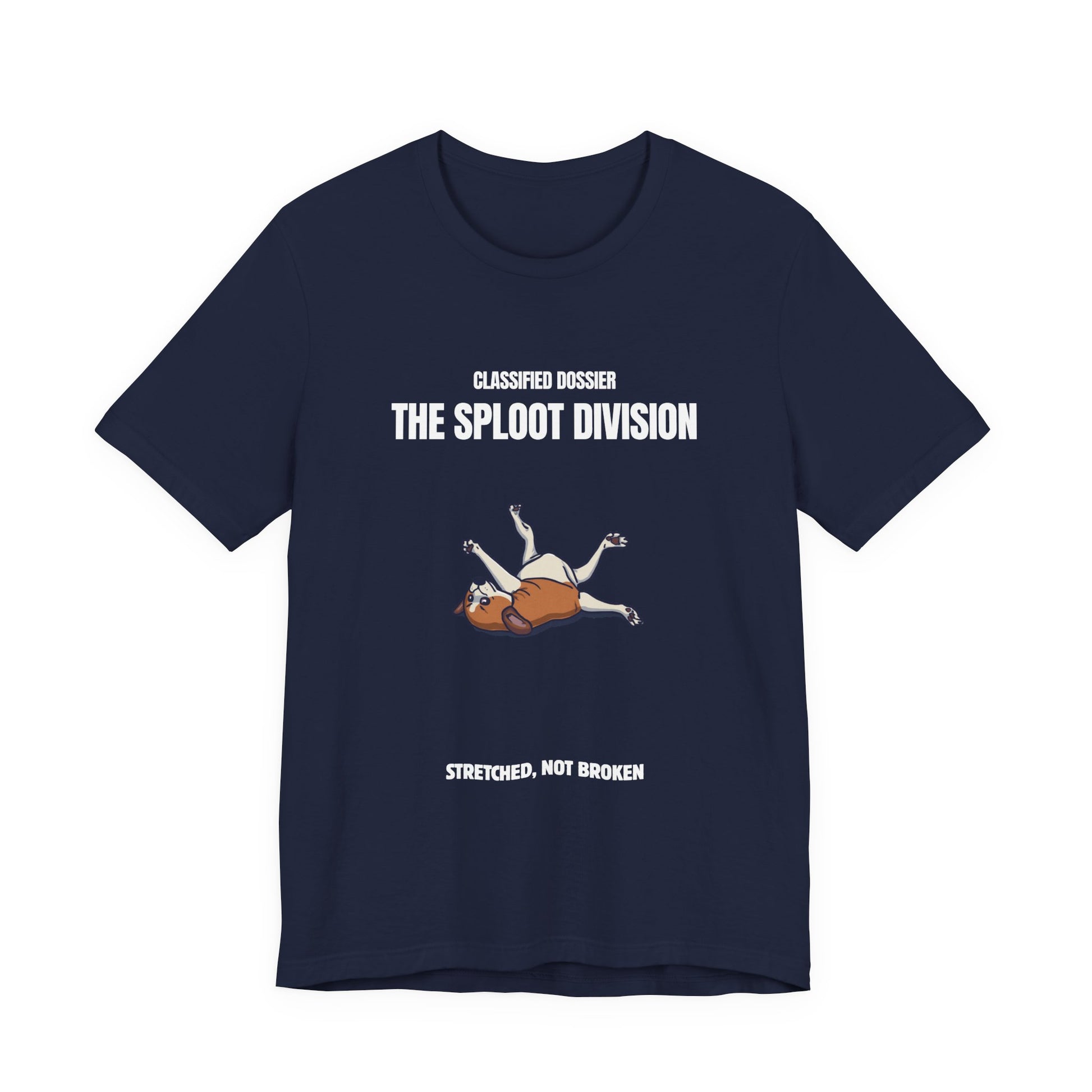 Sploot Division tee, folded flat, colour option 3