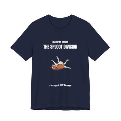 Sploot Division tee, folded flat, colour option 3