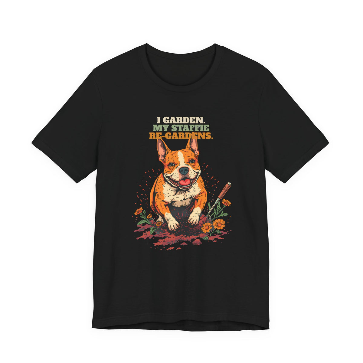 Funny staffie owner gift t-shirt