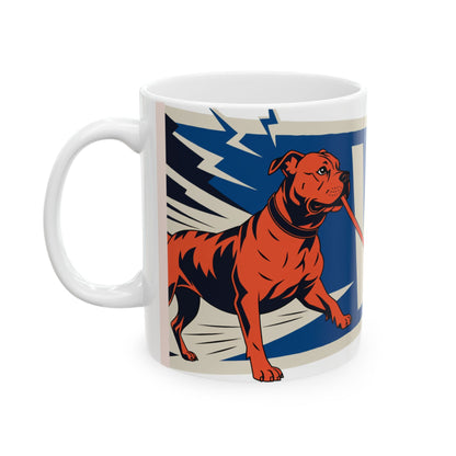 Staffie ceramic coffee mug, 11oz and 15oz Staffordshire Bull Terrier gift - view 5