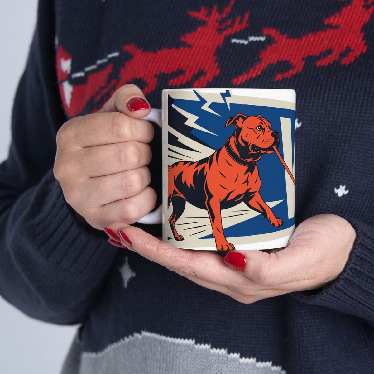 Staffie ceramic coffee mug, 11oz and 15oz Staffordshire Bull Terrier gift - view 12