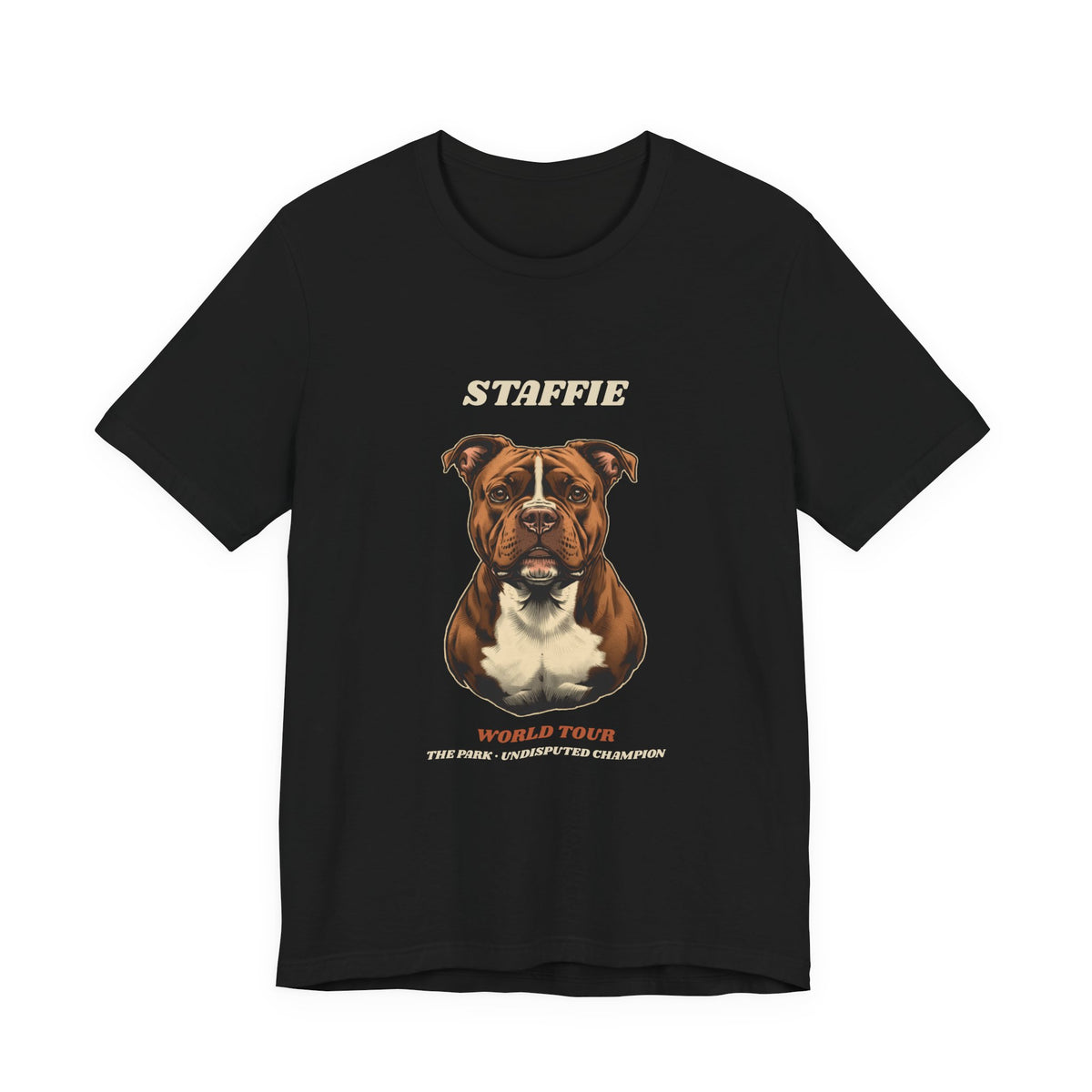 Staffie World Tour vintage band t-shirt lifestyle photo