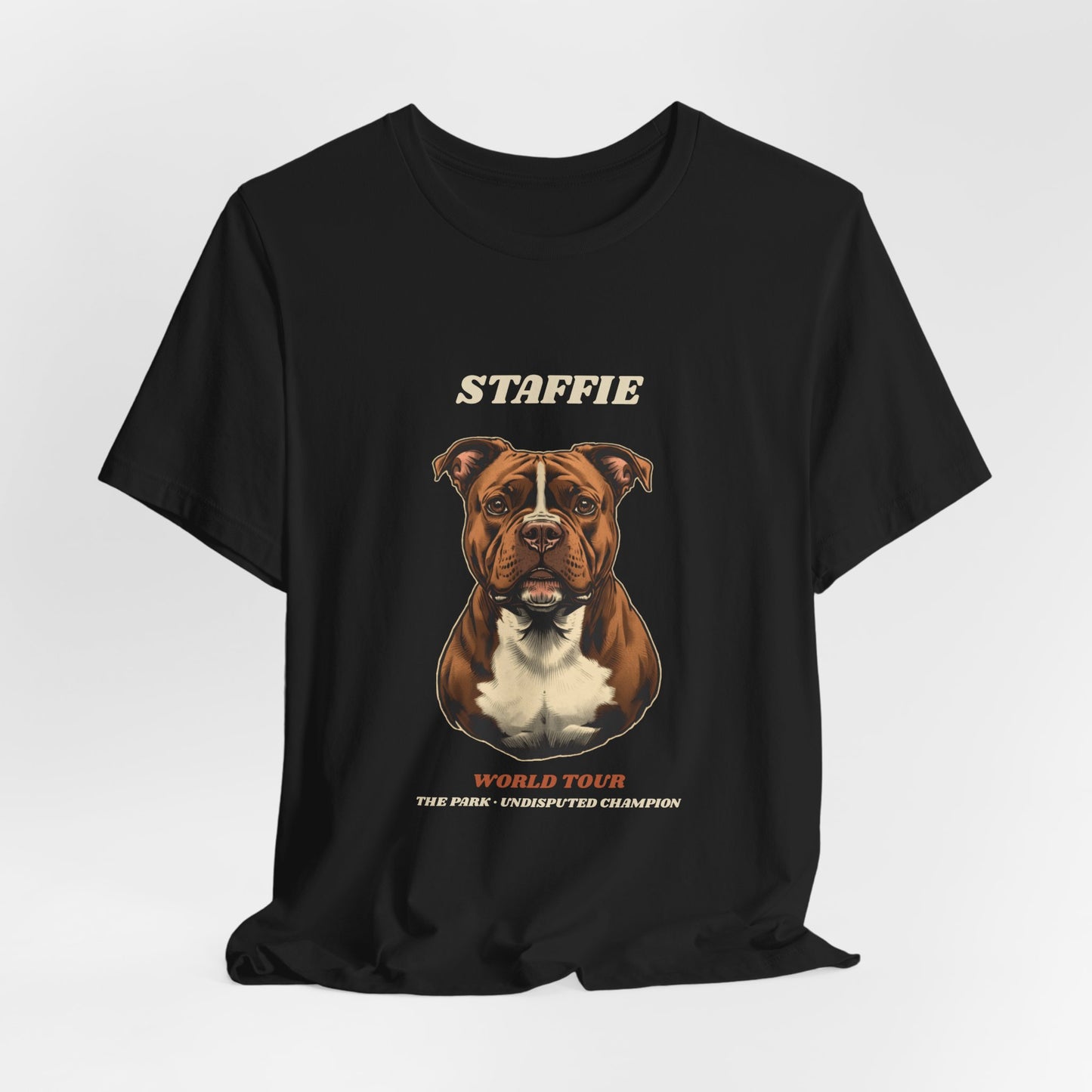 Staffie World Tour vintage band t-shirt on hanger