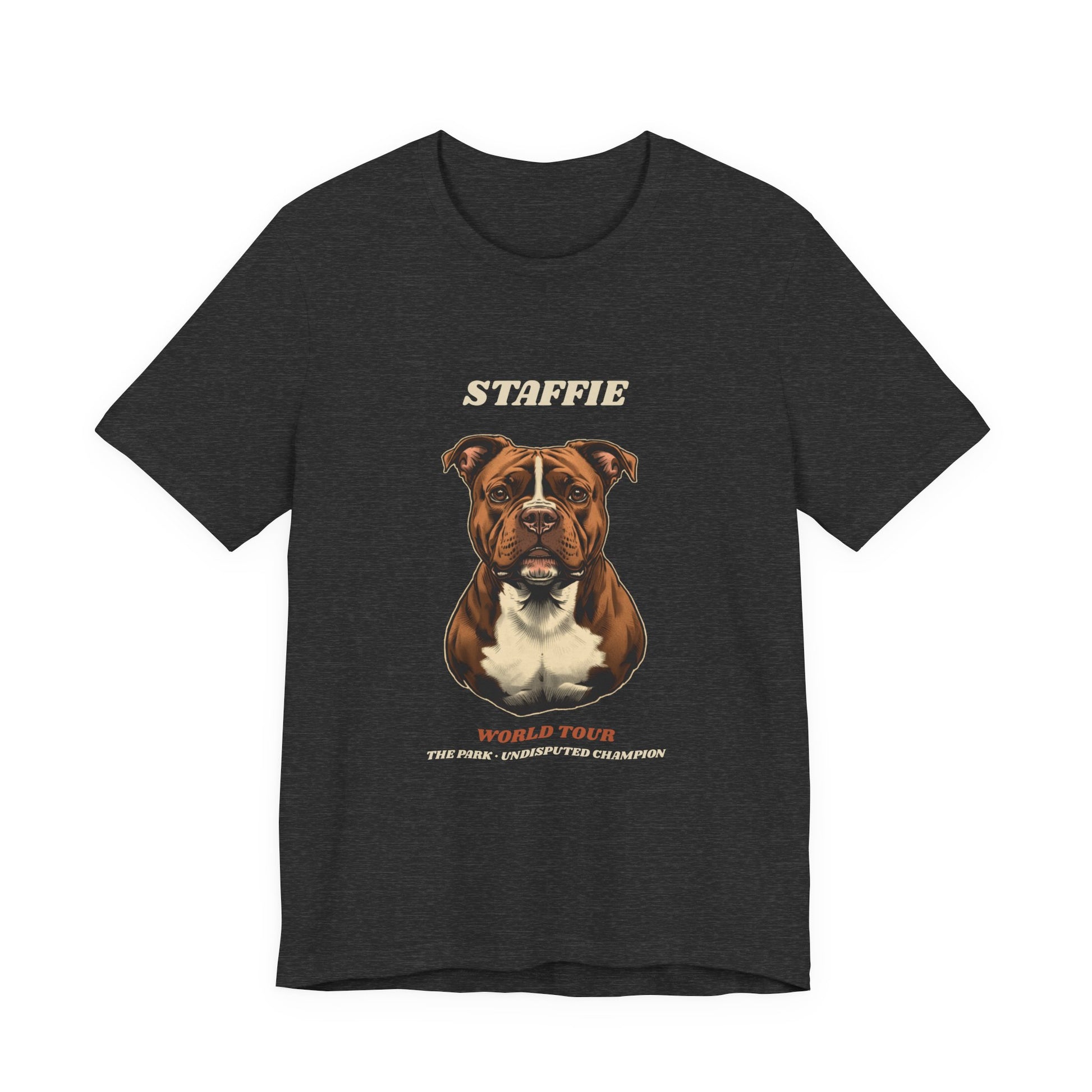 Staffie World Tour vintage band t-shirt on man