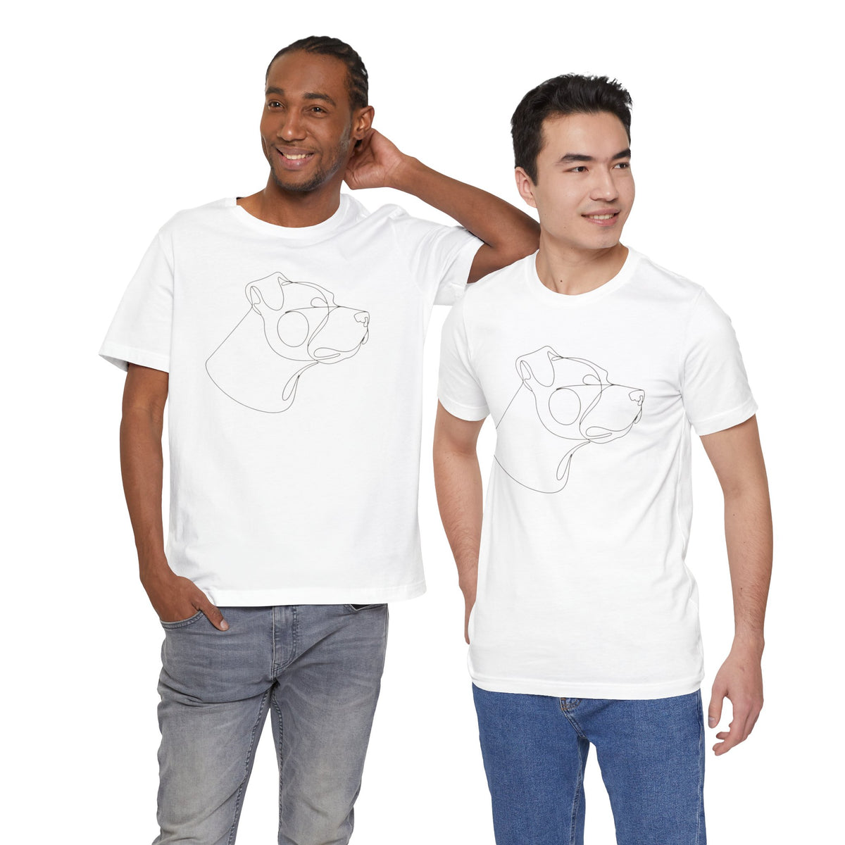 Staffordshire Bull Terrier minimalist unisex t-shirt, photo 9