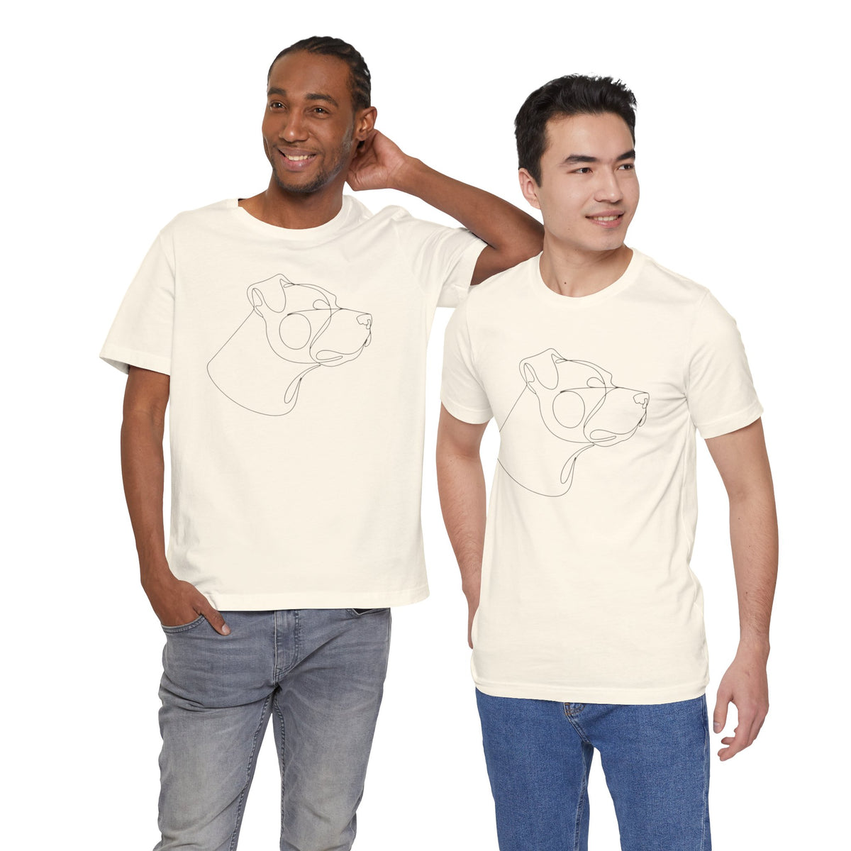 Staffordshire Bull Terrier minimalist unisex t-shirt, photo 19