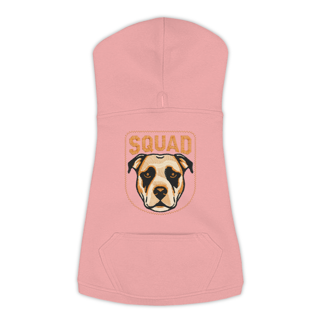 Staffy Squad dog hoodie in Mauvelous, sizes L-3XL