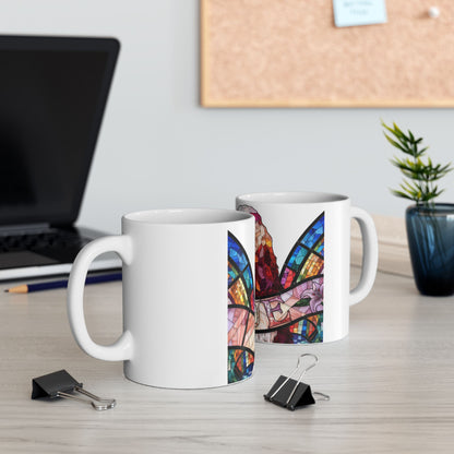Cocker Spaniel ceramic coffee mug, 11oz and 15oz stained glass cocker gift - view 8