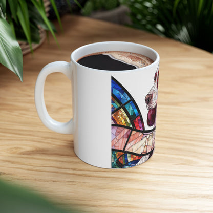 Cocker Spaniel ceramic coffee mug, 11oz and 15oz stained glass cocker gift - view 11