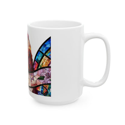 Cocker Spaniel ceramic coffee mug, 11oz and 15oz stained glass cocker gift - view 17