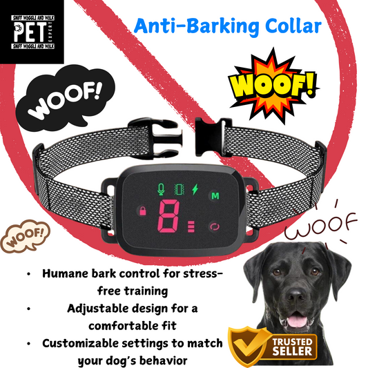 Anti-Barking Collar – Train Your Dog for a Quieter, Happier Home 🐶.Sniffwaggleandwalk™