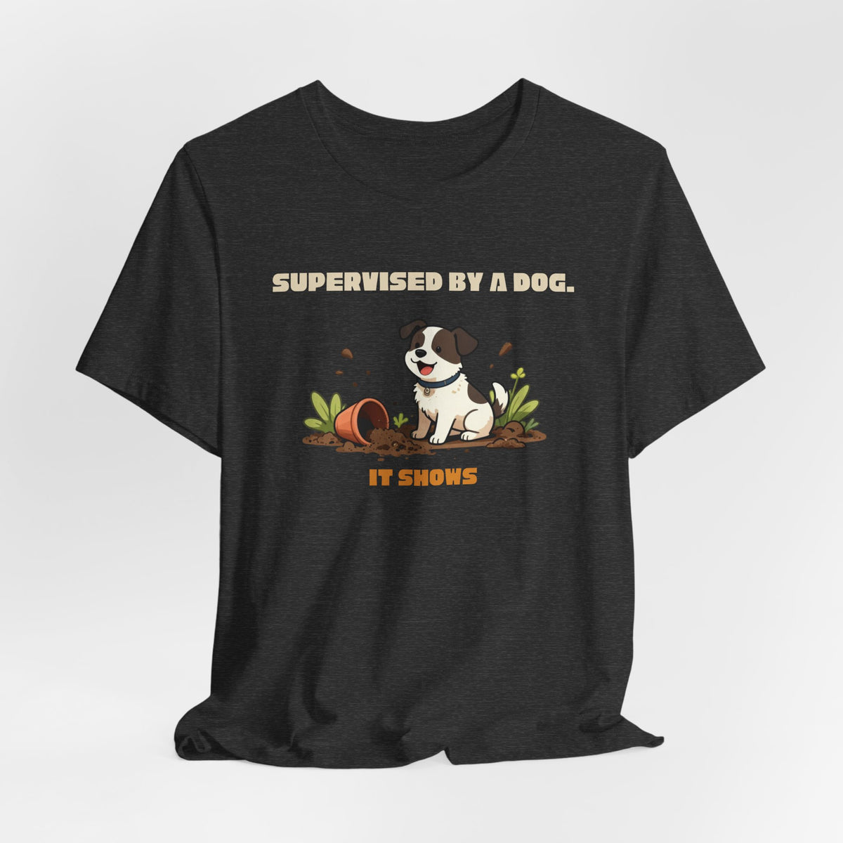 Funny gardening dog t-shirt gift for allotment lovers