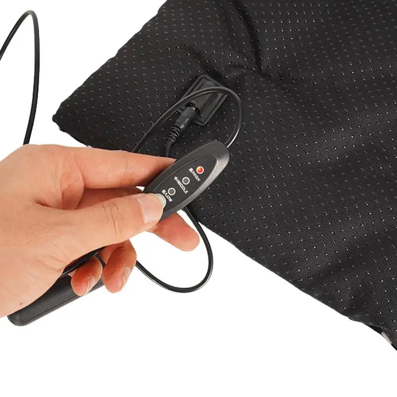 PoshPup WarmPad USB heated pet blanket in black polka dot and leopard print with USB cables — SniffWaggleNWalk