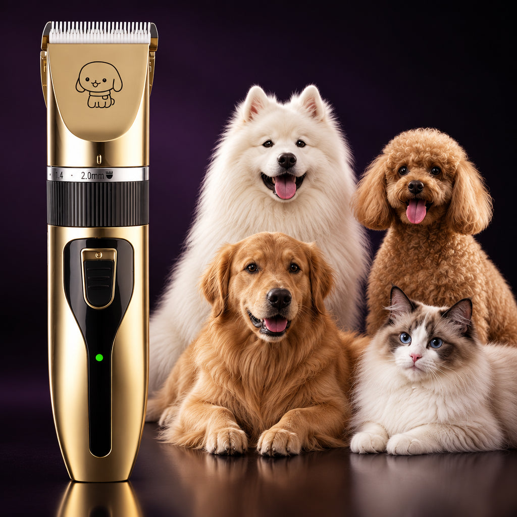 TidyCoat pet clippers for dogs and cats of different coat types