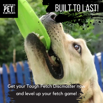 Tough Fetch Discmaster - Durable Dog Frisbee for Active Play.Sniffwaggleandwalk™