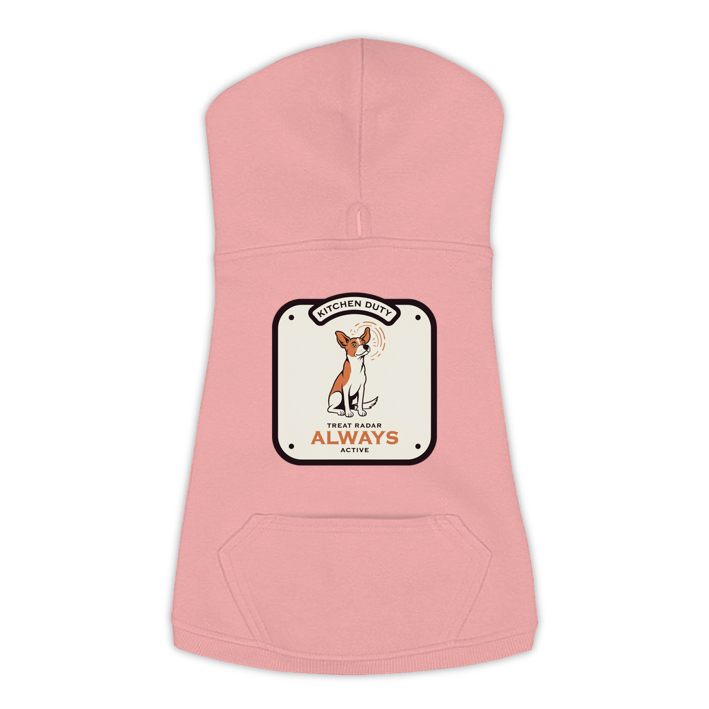 Treat Radar Dog Hoodie in Mauvelous Pink, sizes L-3XL