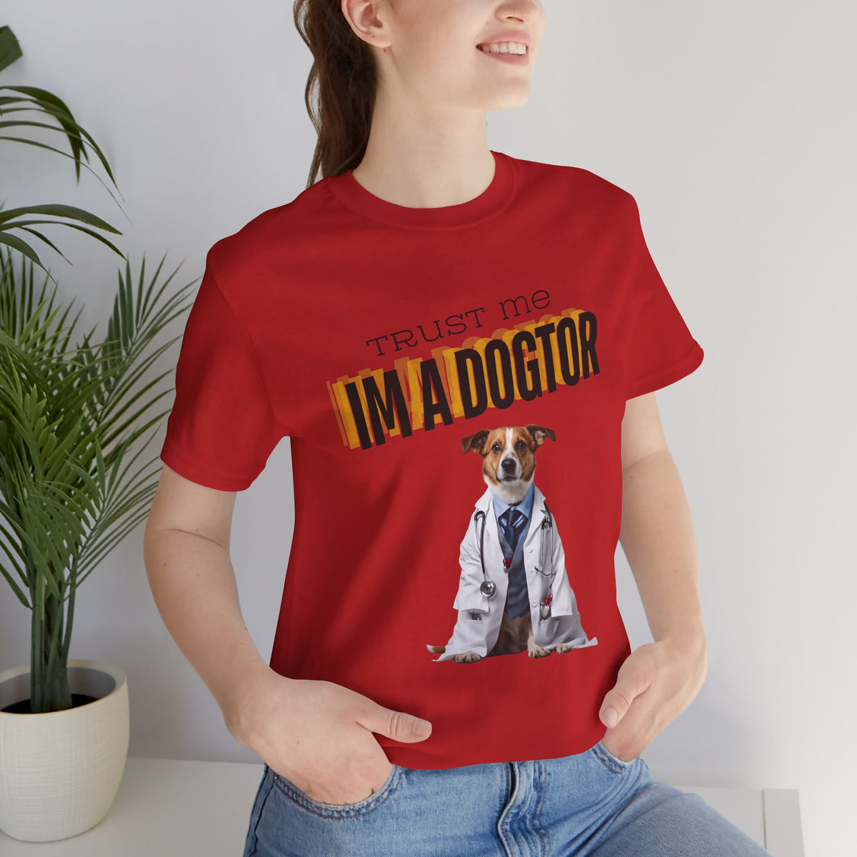 Trust Me I'm a Dogtor unisex t-shirt, funny dog pun gift for vets and dog lovers